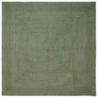 Alfombras de área Cuadrado Verde oliva 200 x 200 cm yute