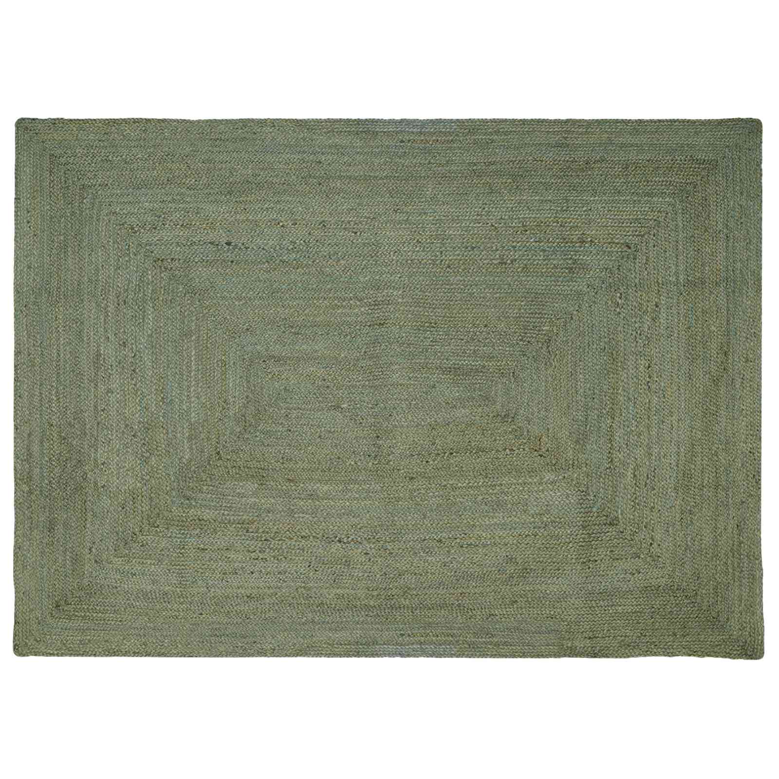 Alfombras de área Cuadrado Verde oliva 200 x 200 cm yute