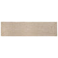 Tapetes de Área Natural e Branco 100 x 200 cm Juta