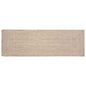 Tapetes de Área Natural e Branco 100 x 200 cm Juta