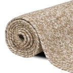 Alfombras de área Natural y Blanco 100 x 200 cm yute
