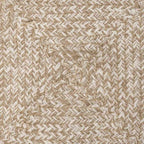 Alfombras de área Natural y Blanco 100 x 200 cm yute
