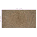 Alfombras de área Gris 100 x 200 cm yute