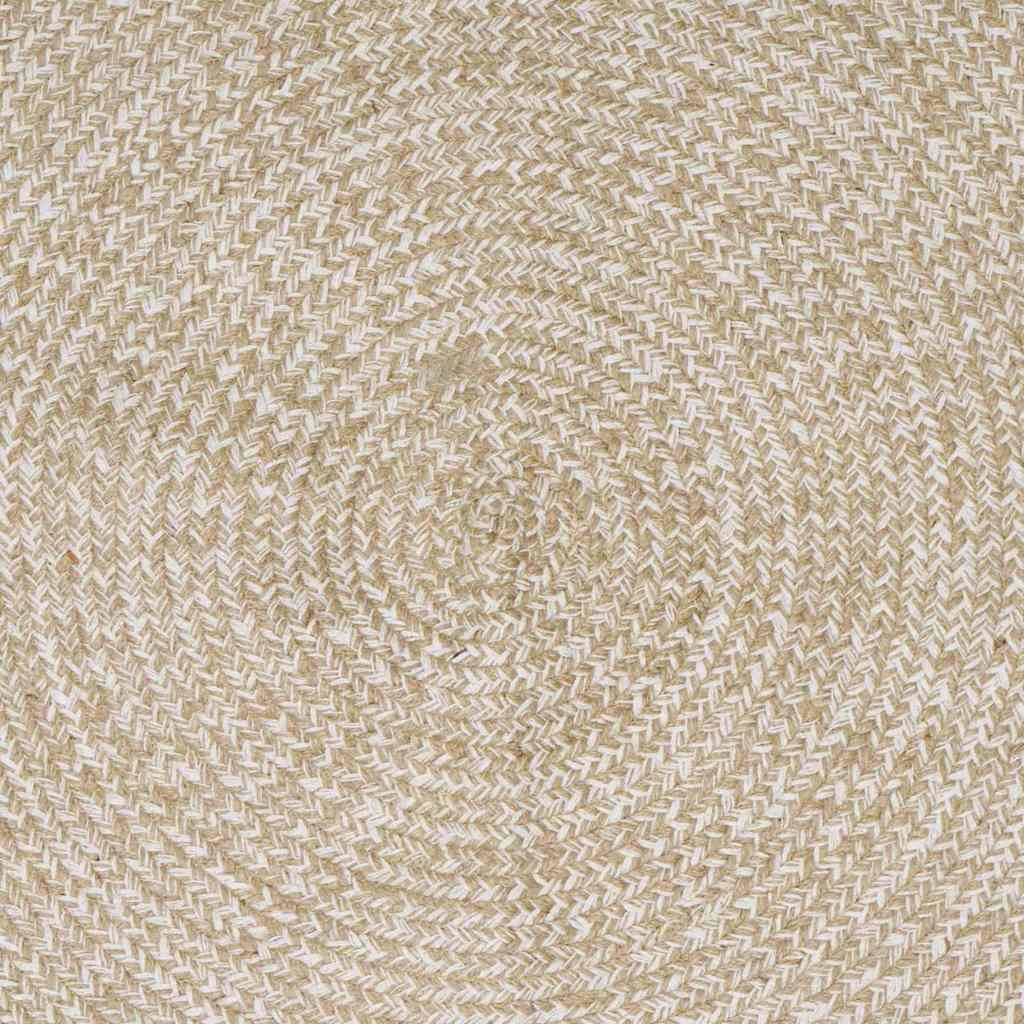 Alfombras de área Natural y Blanco 100 x 200 cm yute