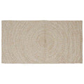 Alfombras de área Natural y Blanco 100 x 200 cm yute