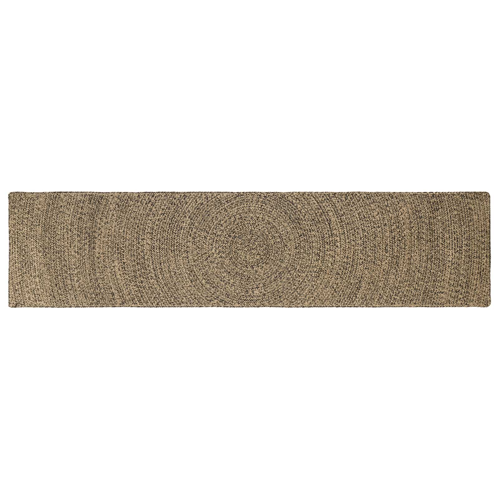 Alfombras de área Natural y Blanco 100 x 200 cm yute