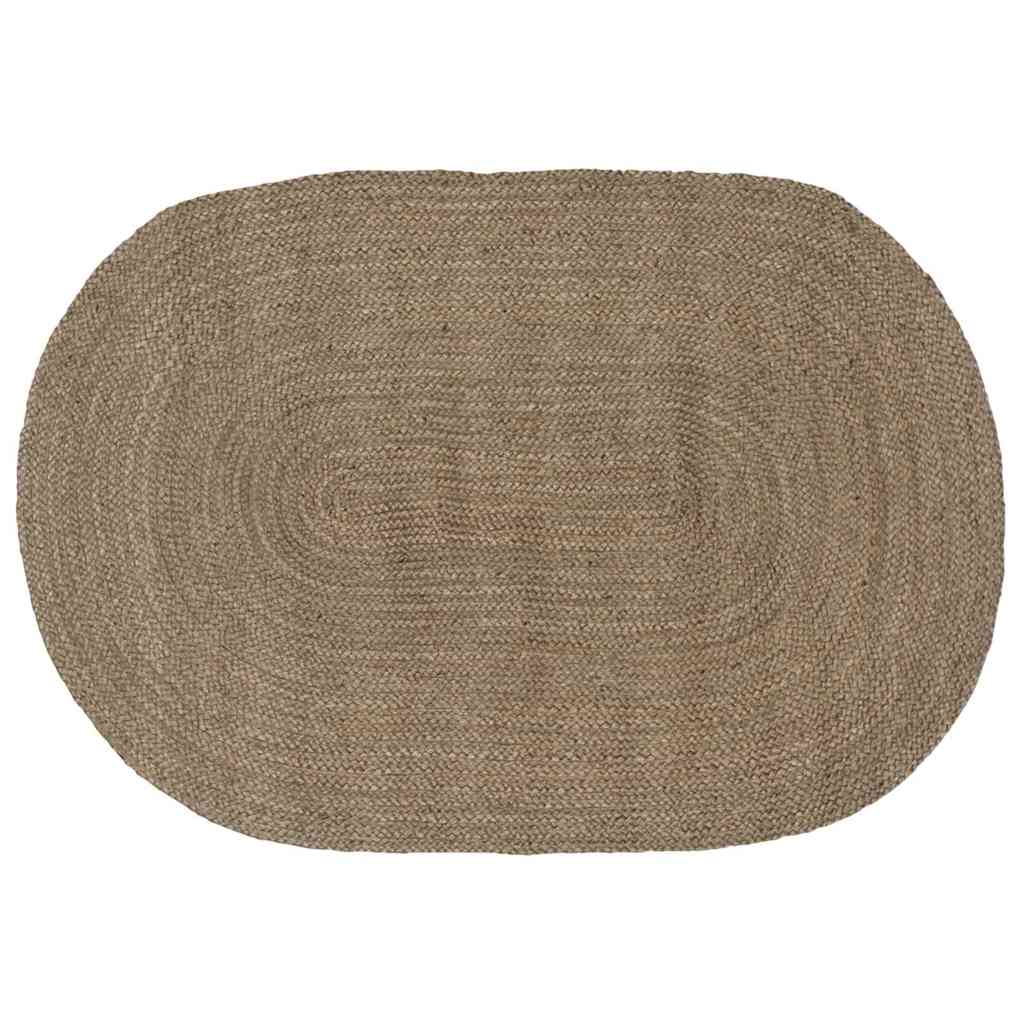 Alfombras de área Gris 100 x 152 cm yute
