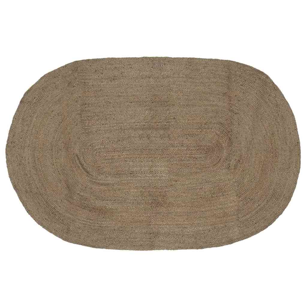 Alfombras de área Gris 100 x 152 cm yute