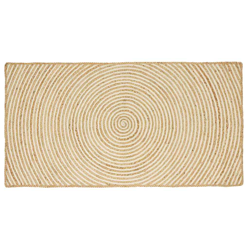 Alfombras de área Blanco 100 x 200 cm yute