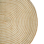 Alfombras de área Natural y Blanco 100 x 152 cm yute