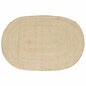 Tapetes de Área Natural e Branco 100 x 152 cm Juta
