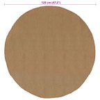 Alfombras de área Natural Ø 120 cm yute