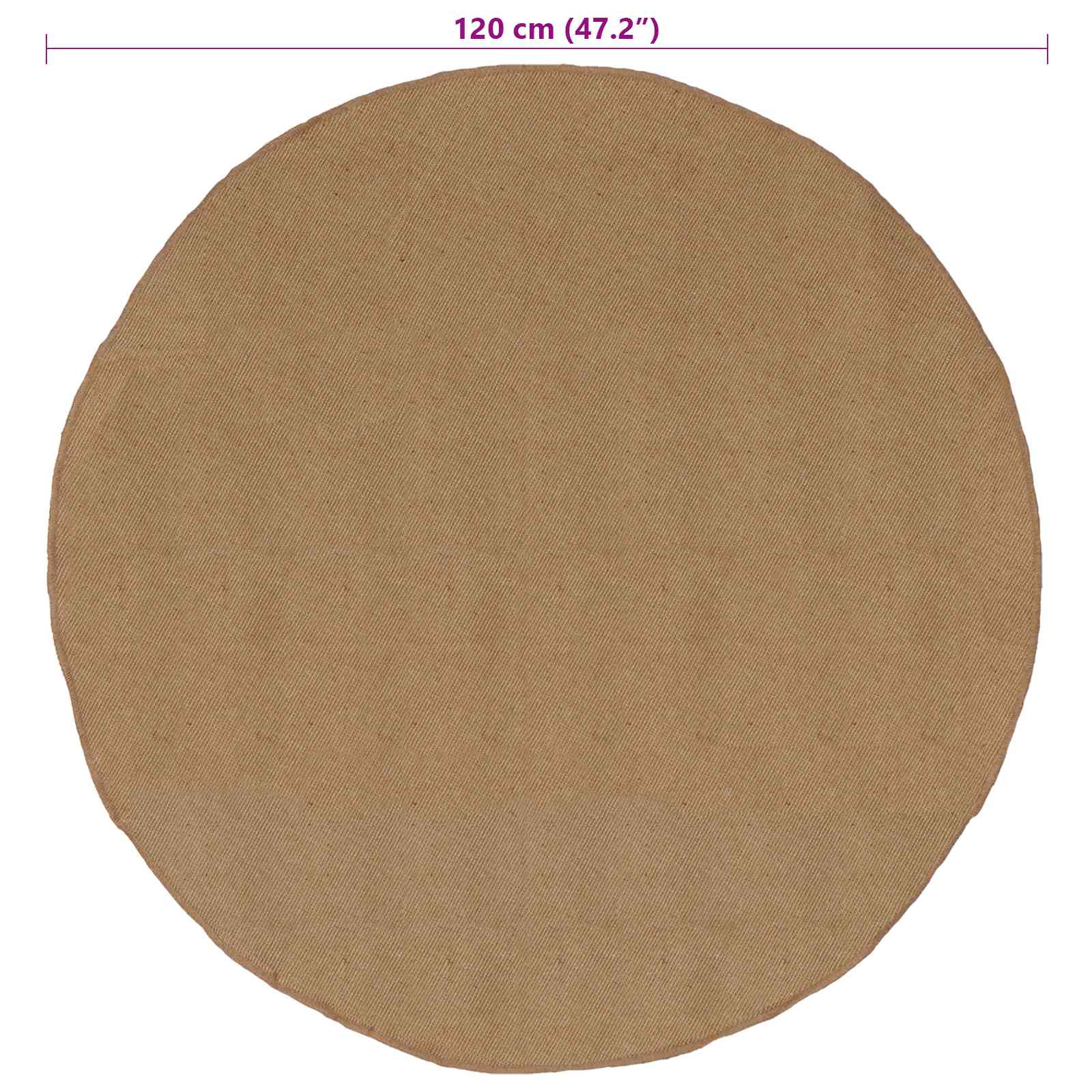 Alfombras de área Natural Ø 120 cm yute