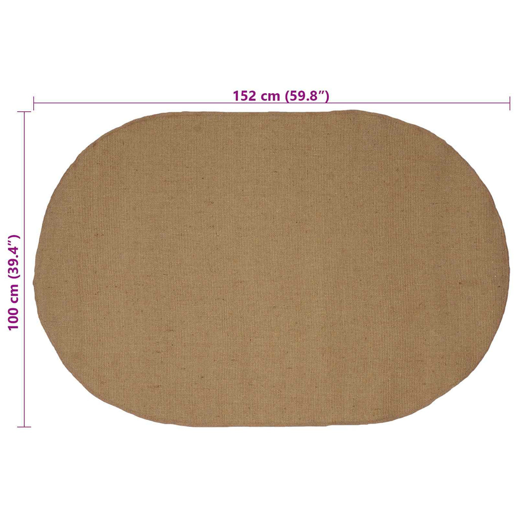 Alfombras de área Natural 100 x 152 cm yute