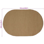 Alfombras de área Natural 100 x 152 cm yute