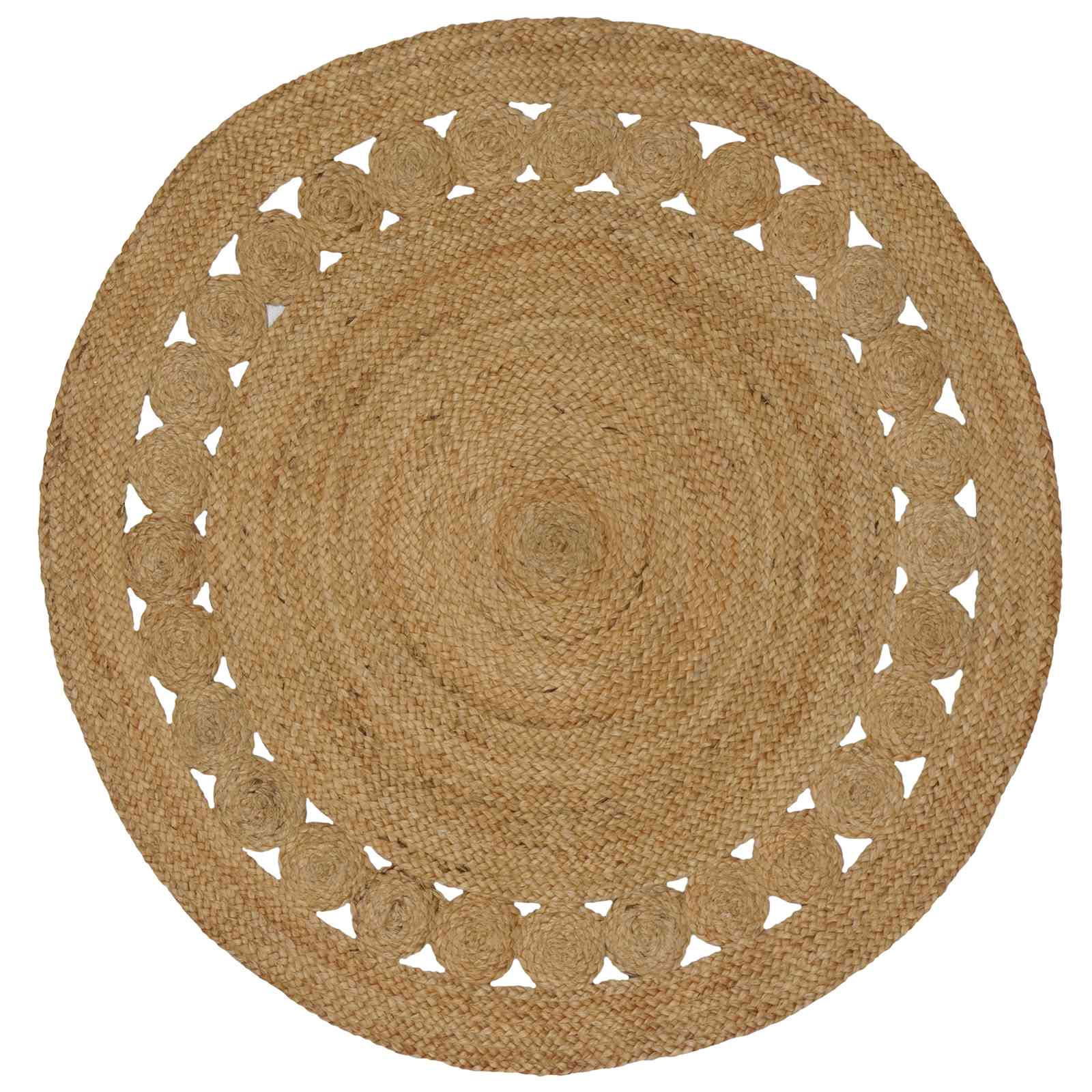 Alfombras de área Natural Ø 120 cm yute