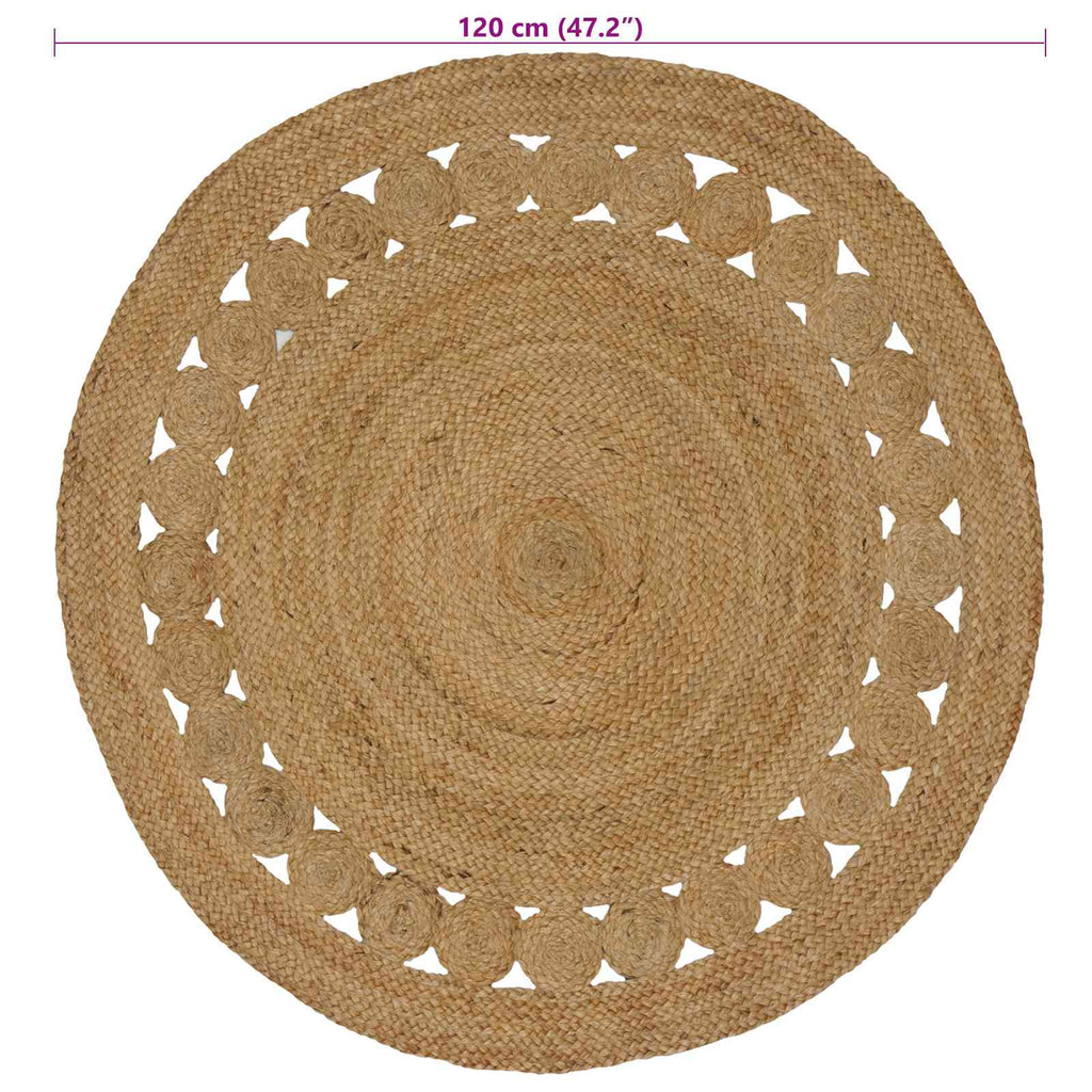 Alfombras de área Natural Ø 120 cm yute