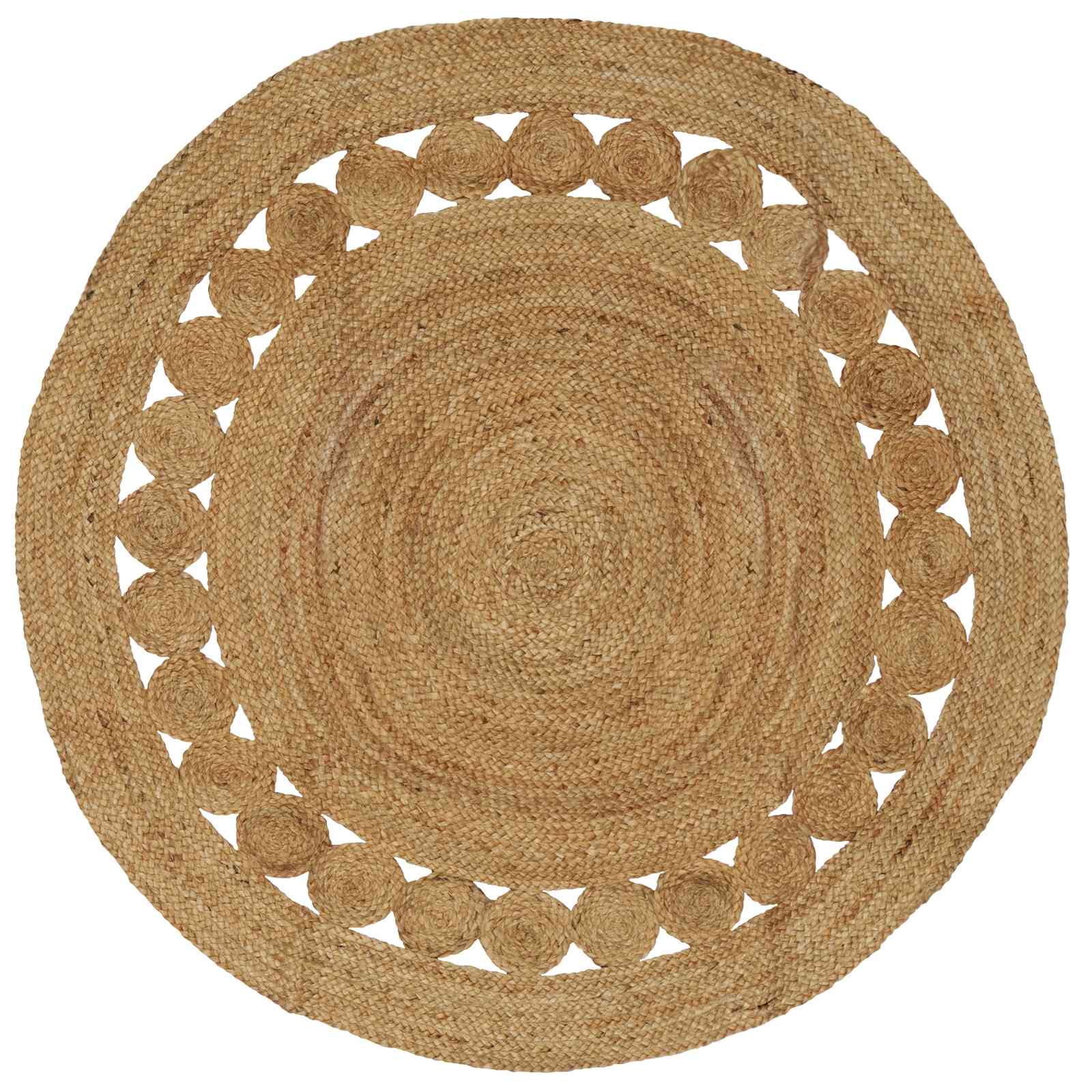 Alfombras de área Natural Ø 120 cm yute