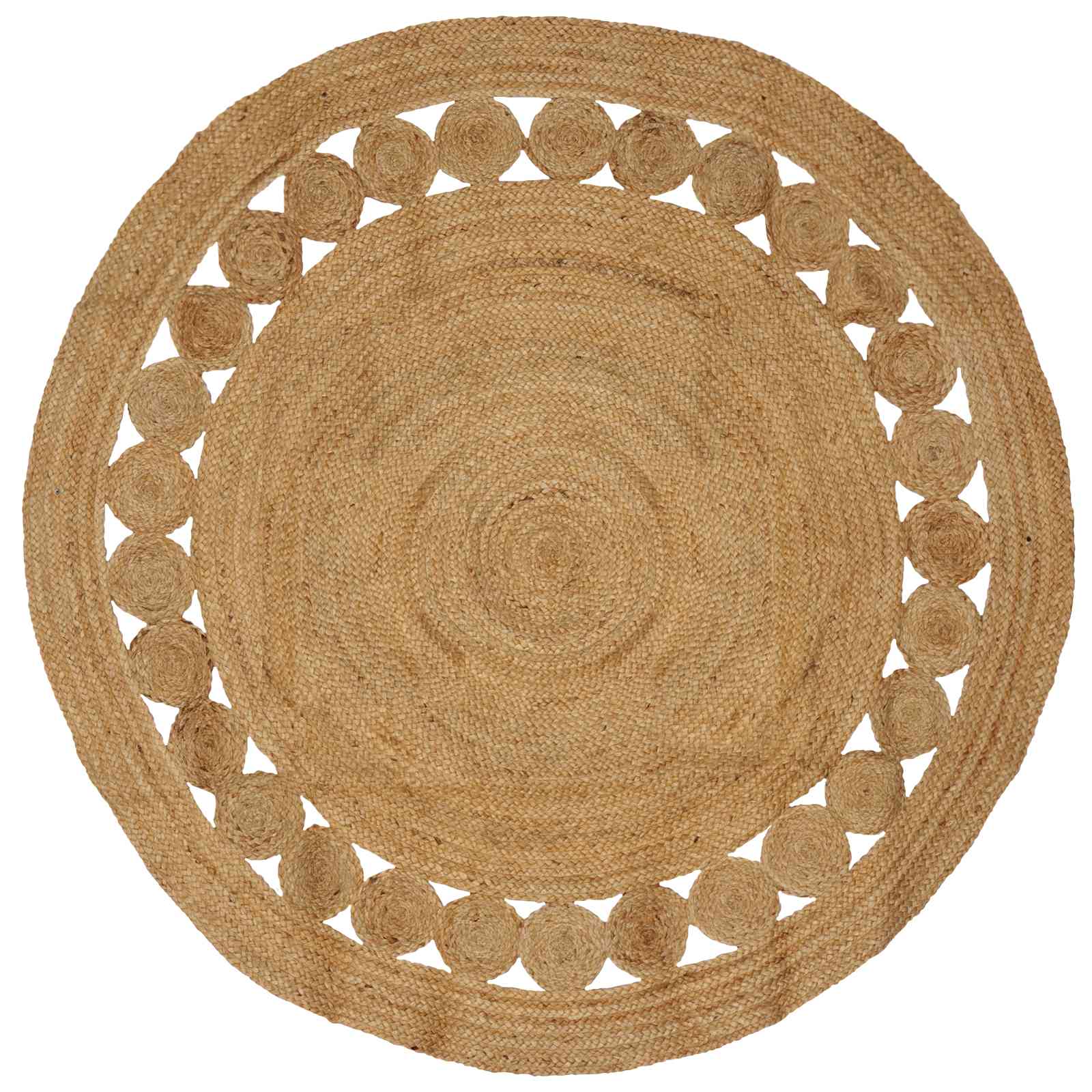 Alfombras de área Natural Ø 120 cm yute