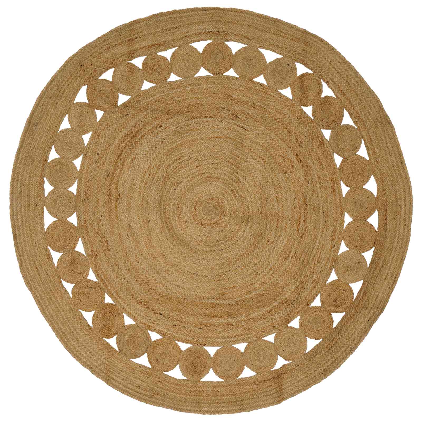 Alfombras de área Natural Ø 120 cm yute