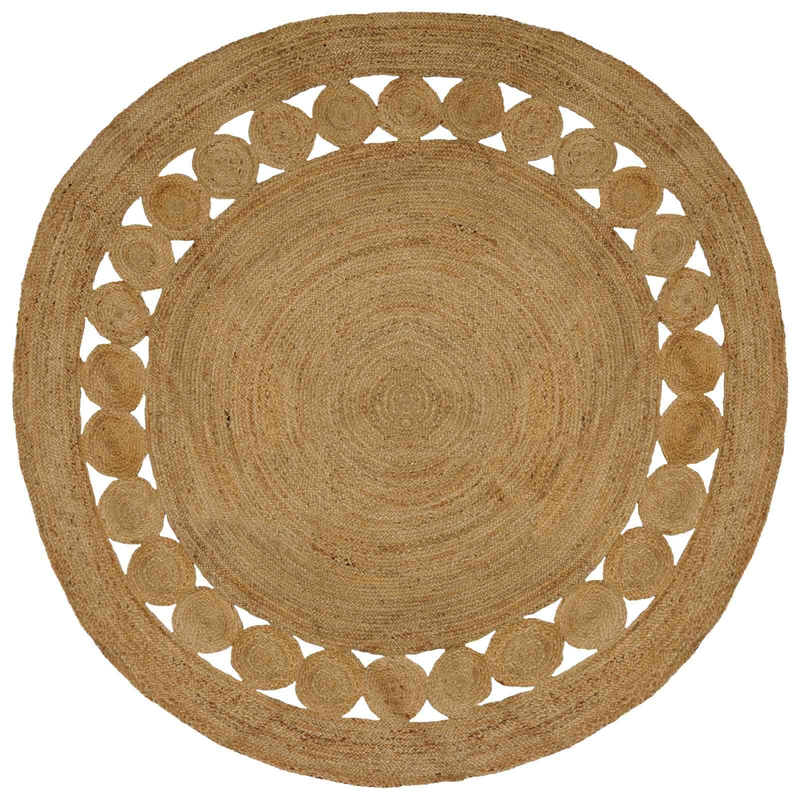 Alfombras de área Natural Ø 120 cm yute