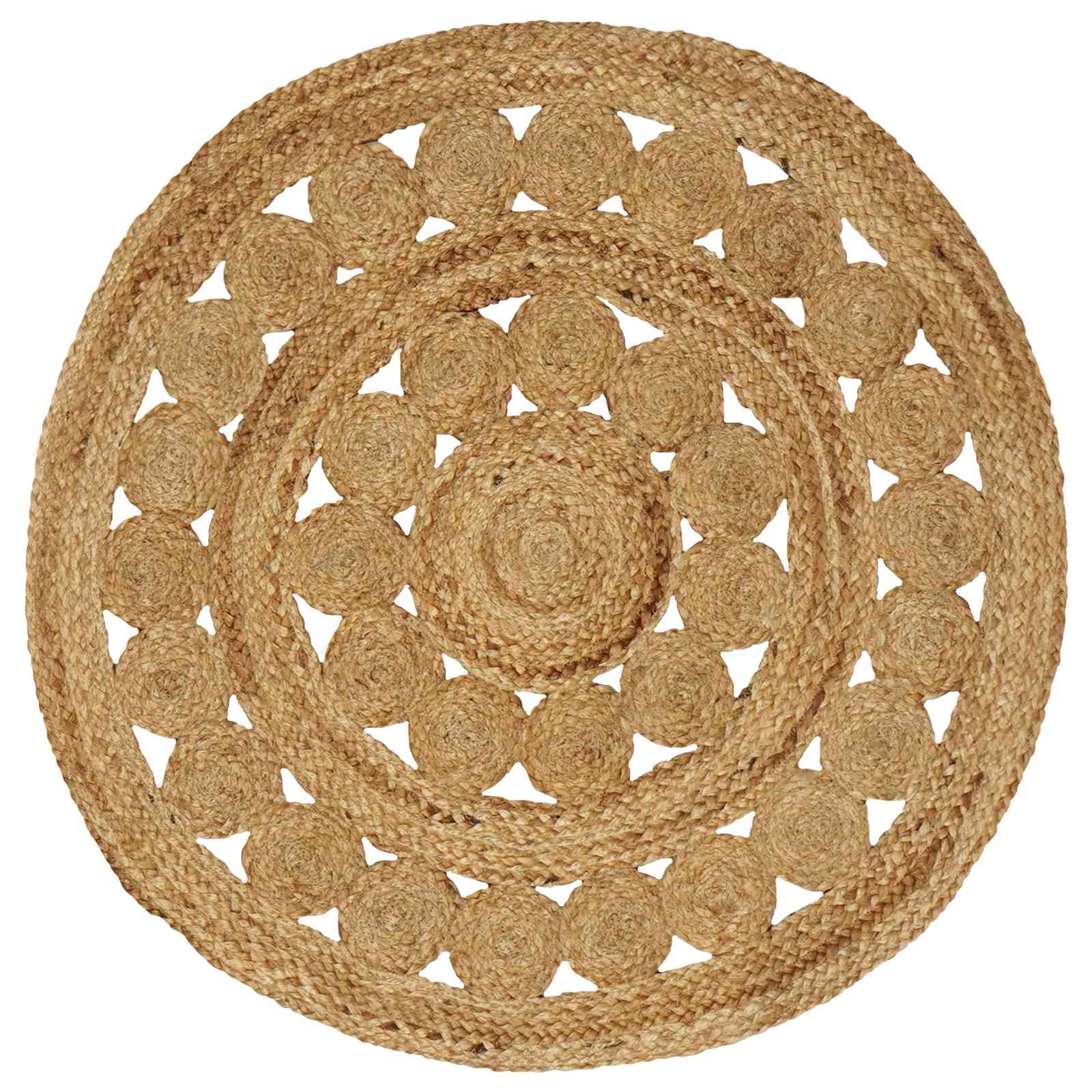 Alfombras de área Natural Ø 120 cm yute