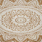 Alfombras de área Natural con estampado blanco 100 x 152 cm