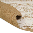Alfombras de área Natural con estampado blanco 100 x 152 cm