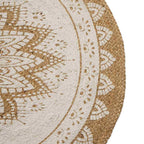 Alfombras de área Natural con estampado blanco 100 x 152 cm