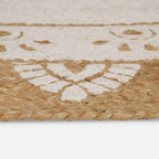 Alfombras de área Natural con estampado blanco 100 x 152 cm
