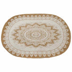 Alfombras de área Natural con estampado blanco 100 x 152 cm
