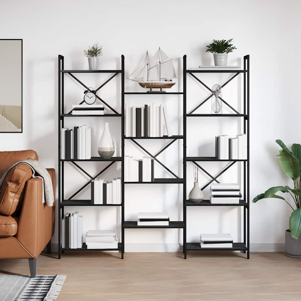 Estante de libros Gris sonoma 156 x 25 x 167 cm