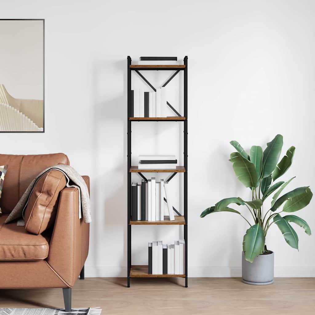 Sonoma Grey Bookcase 40 x 30 x 119 cm