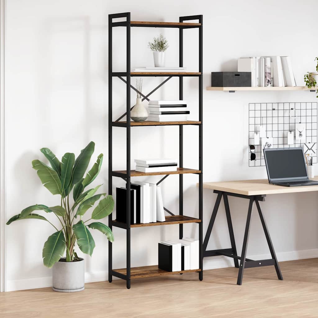 Sonoma Grey Bookcase 40 x 30 x 119 cm