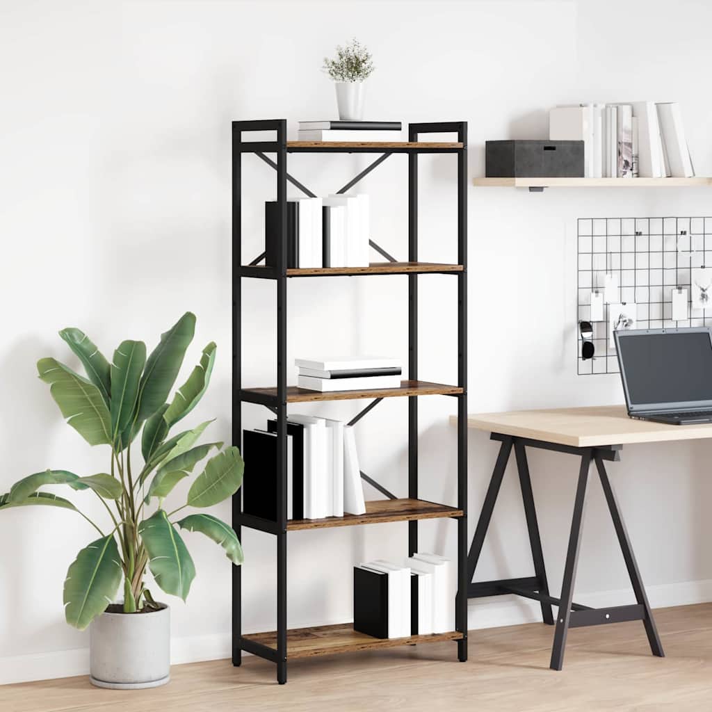 Sonoma Grey Bookcase 40 x 30 x 119 cm
