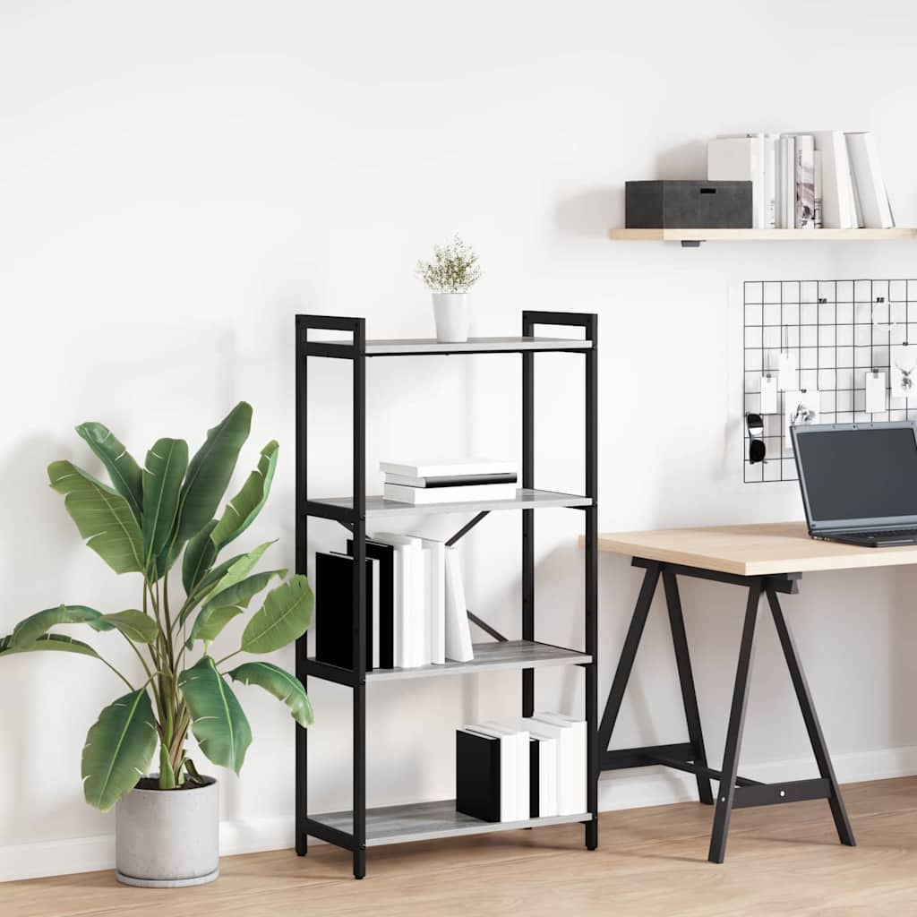 Sonoma Grey Bookcase 40 x 30 x 119 cm