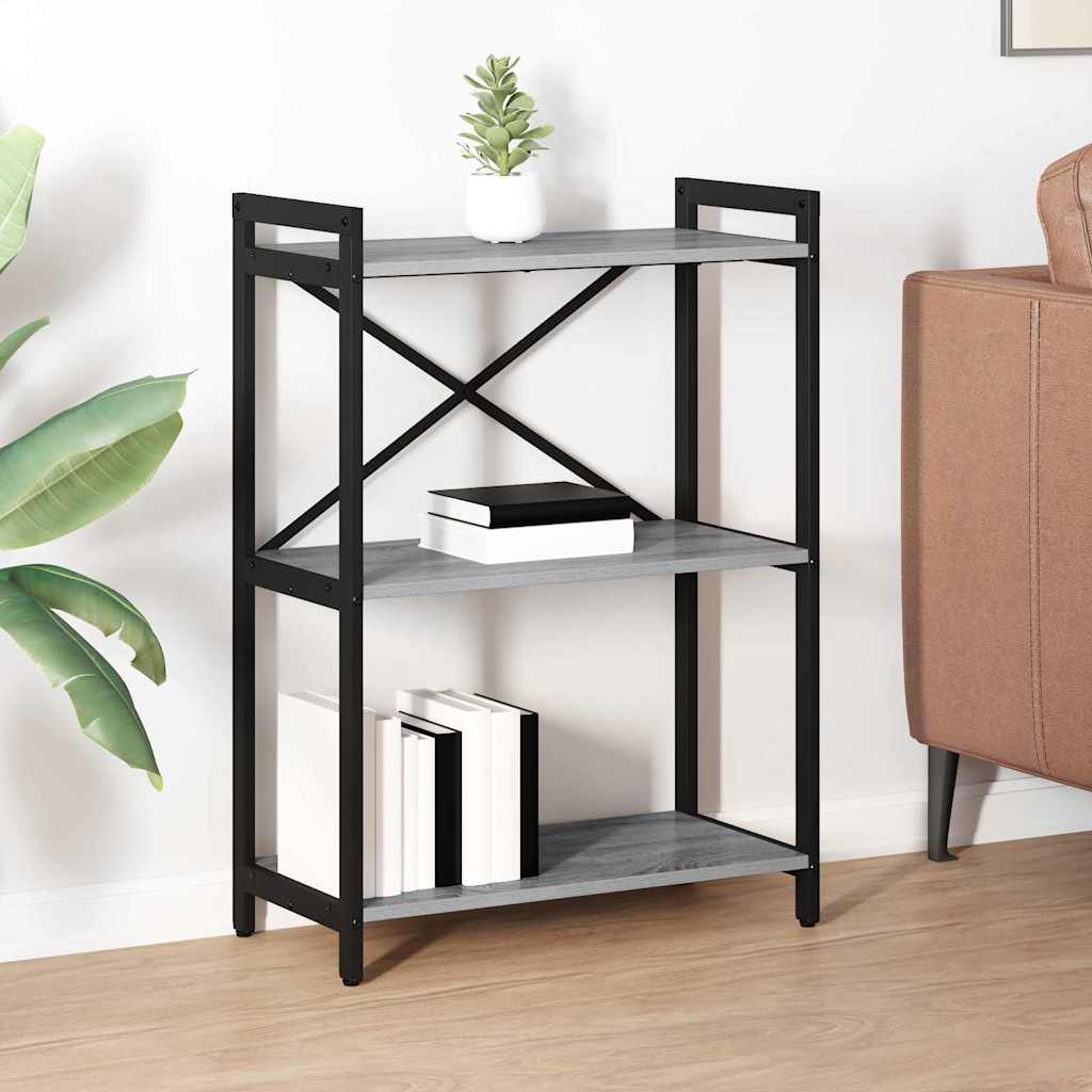 Sonoma Grey Bookcase 40 x 30 x 119 cm
