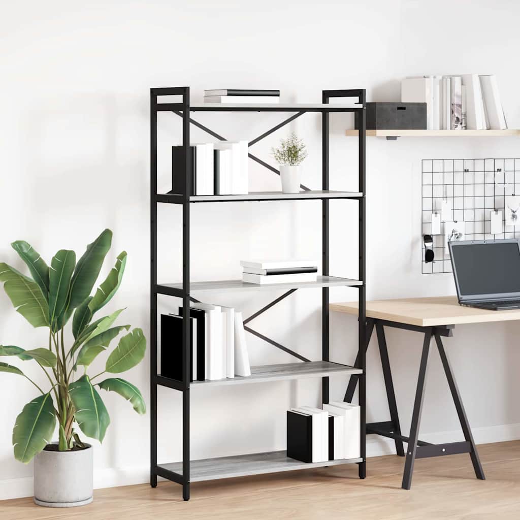 Sonoma Grey Bookcase 40 x 30 x 119 cm