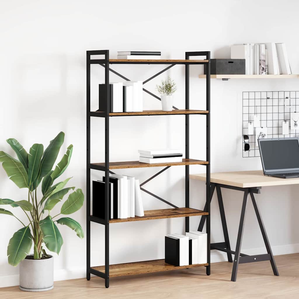 Sonoma Grey Bookcase 40 x 30 x 119 cm