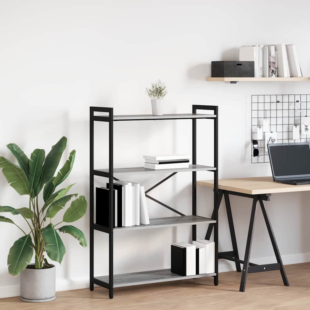 Sonoma Grey Bookcase 40 x 30 x 119 cm
