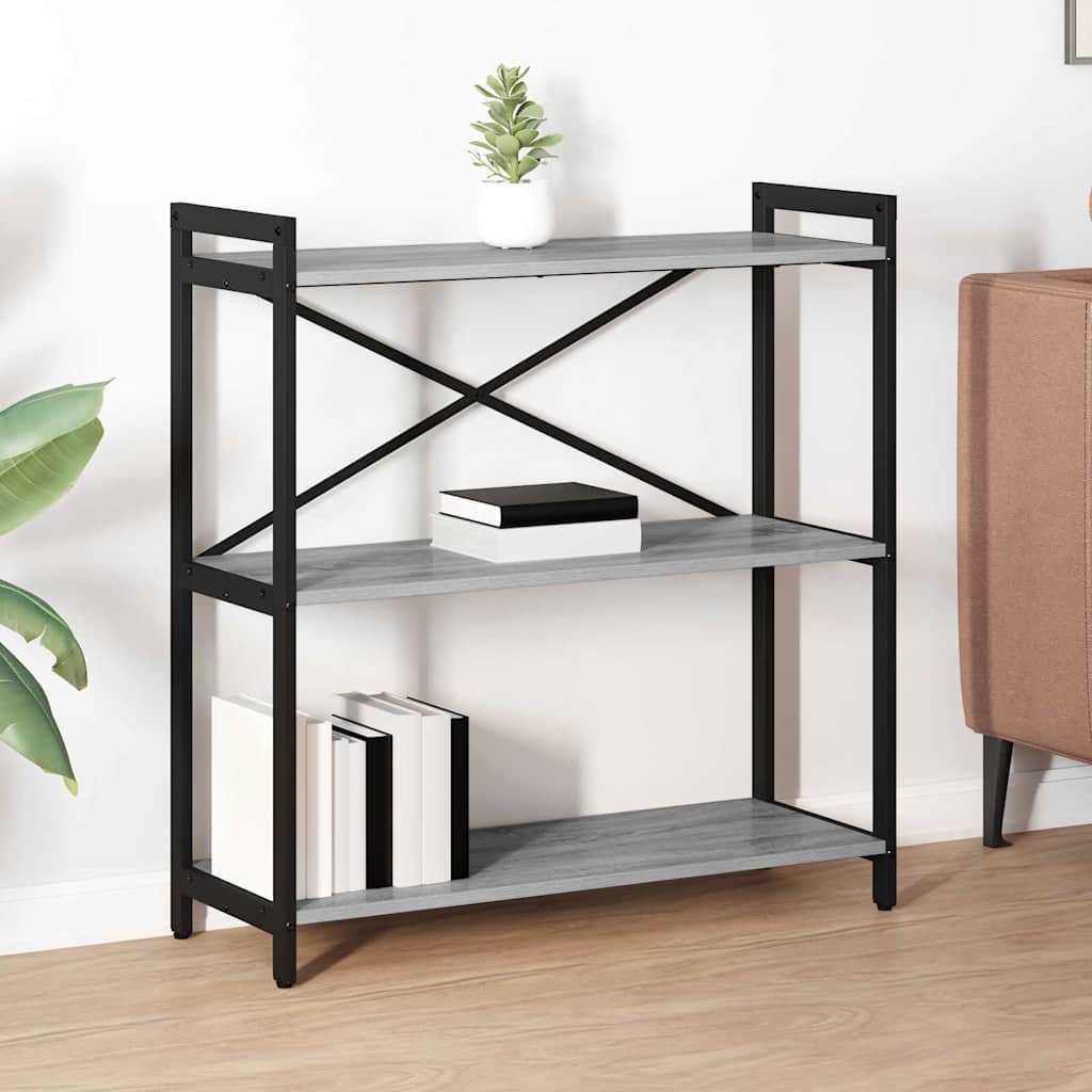 Sonoma Grey Bookcase 40 x 30 x 119 cm