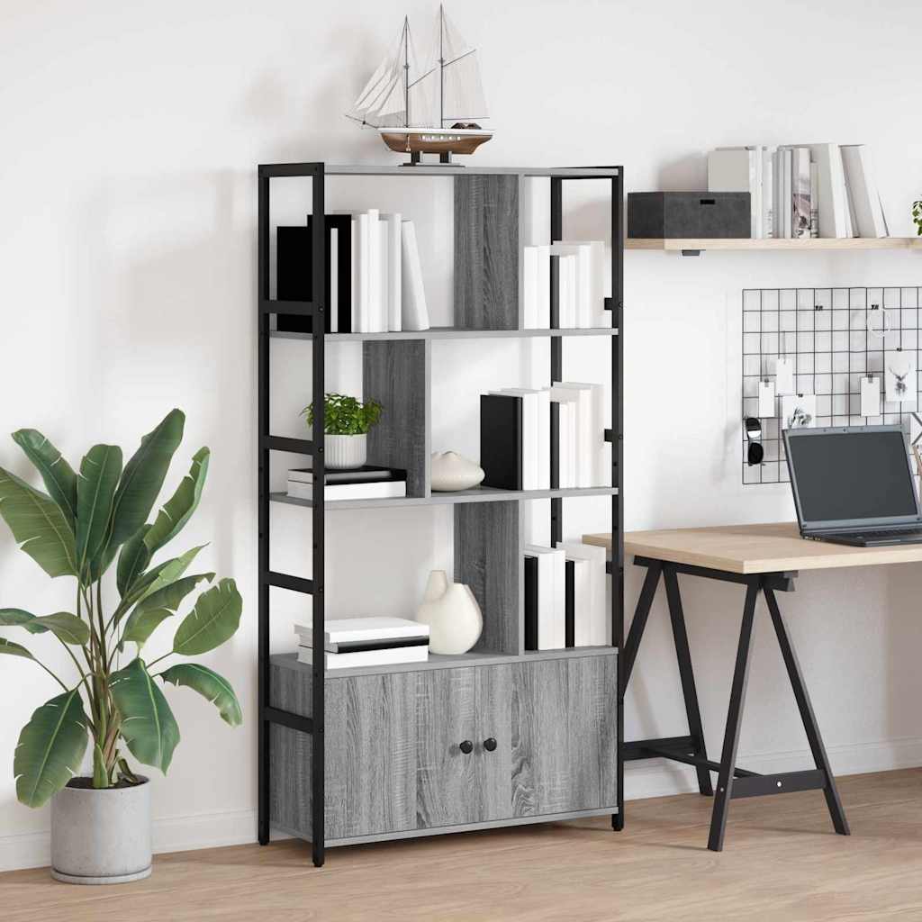 Estante de libros Gris sonoma 80 x 30 x 155,5 cm