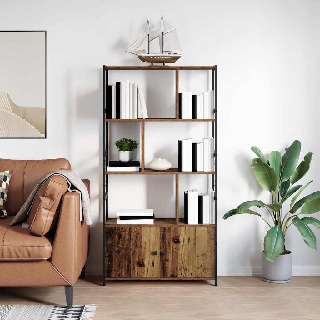 Estante de libros Gris sonoma 80 x 30 x 155,5 cm