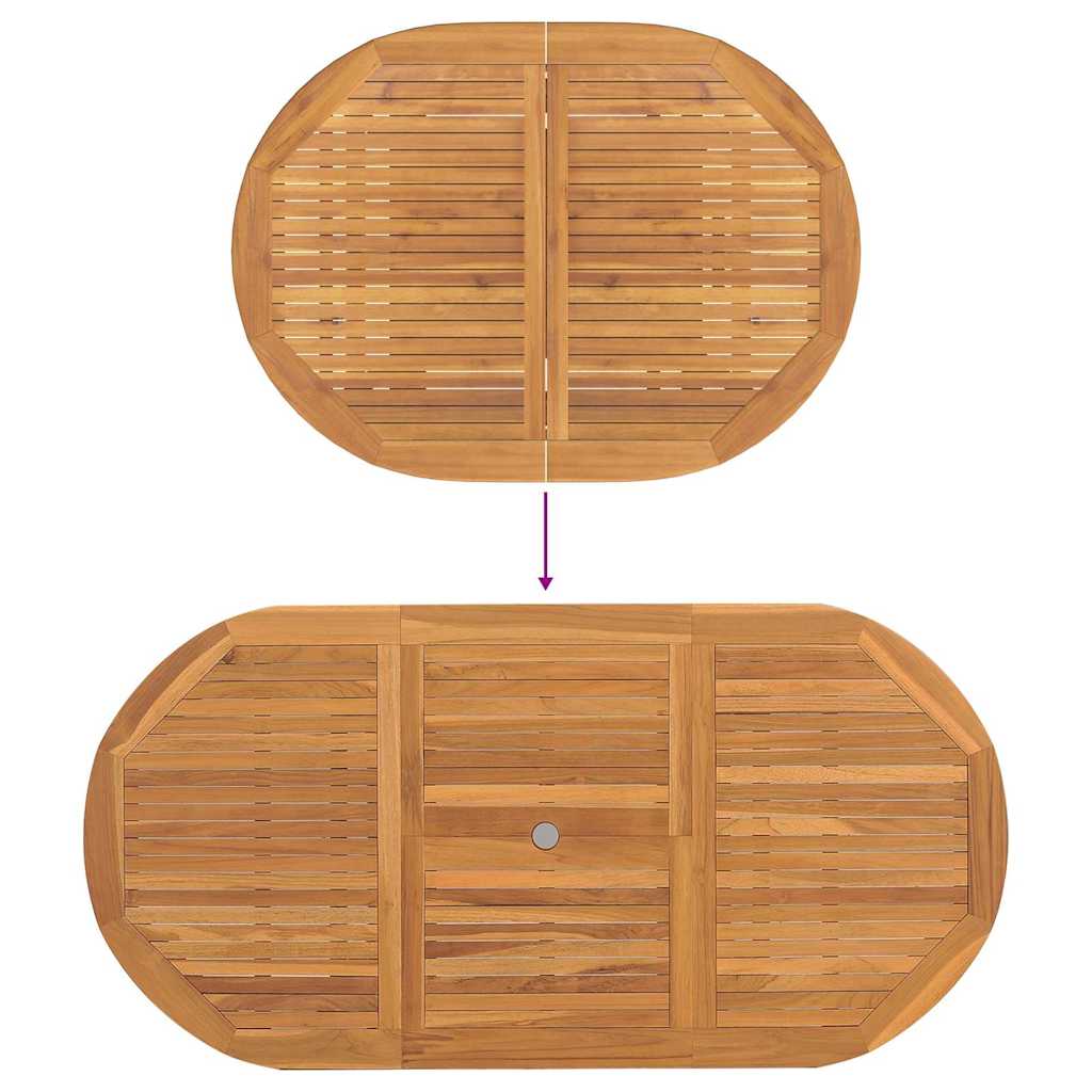 Conjunto de Comedor de Jardín 5 pcs Marrón
