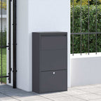 Caja de entrega de paquetes Antracita 44 x 22 x 82 cm Acero