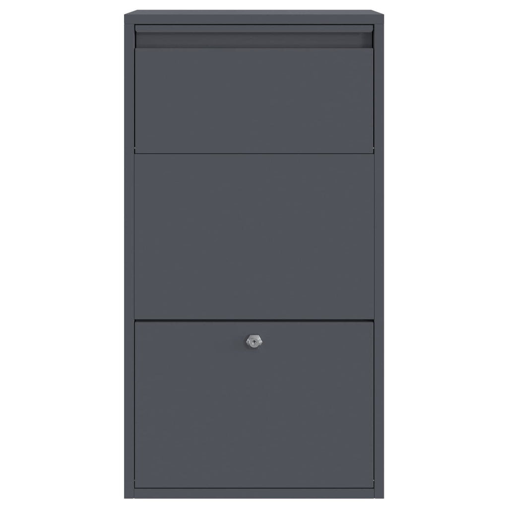 Caja de entrega de paquetes Antracita 44 x 22 x 82 cm Acero
