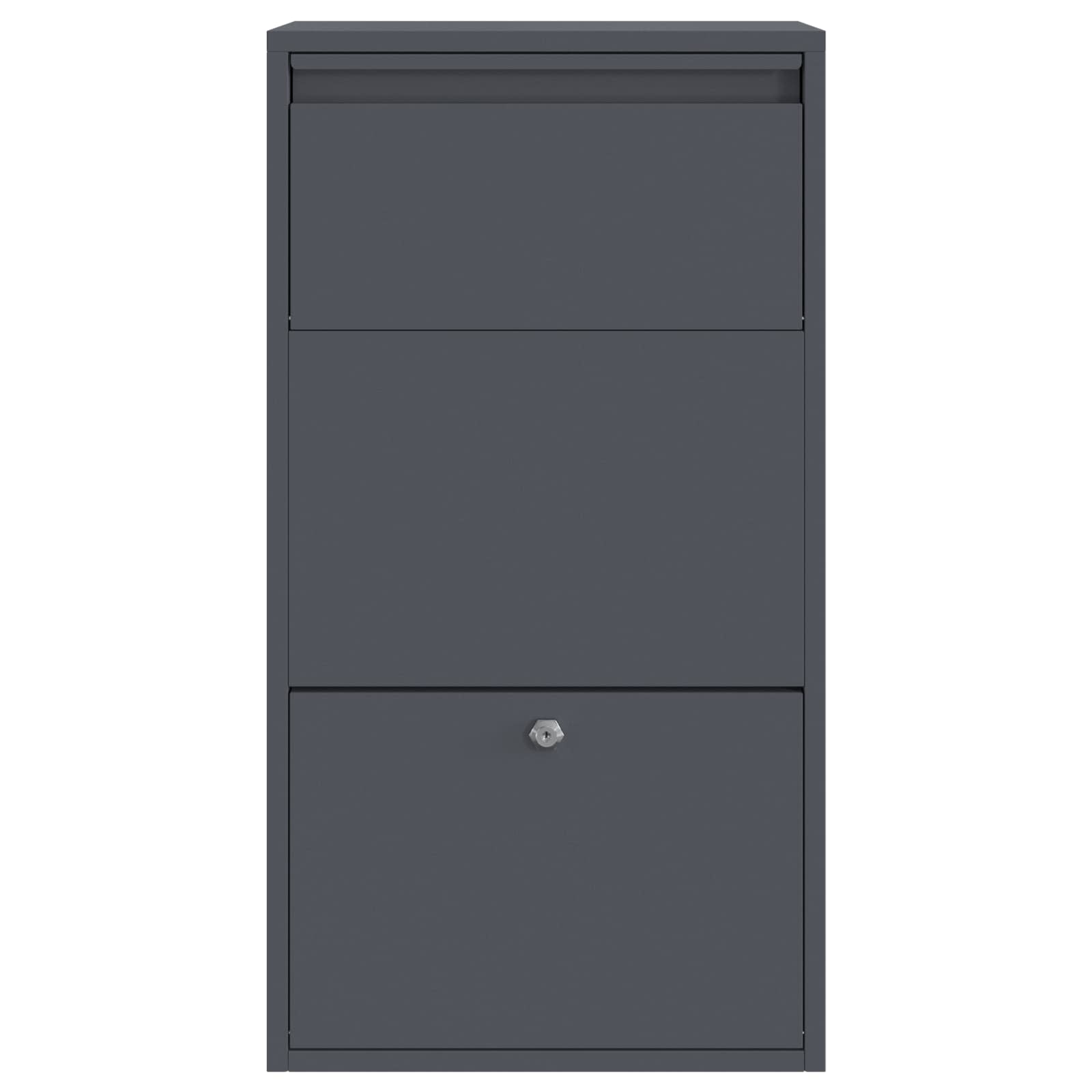 Caja de entrega de paquetes Antracita 44 x 22 x 82 cm Acero