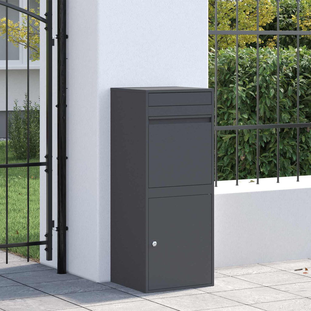 Caixa de entrega de encomendas Antracite 41 x 38 x 103 cm Aço