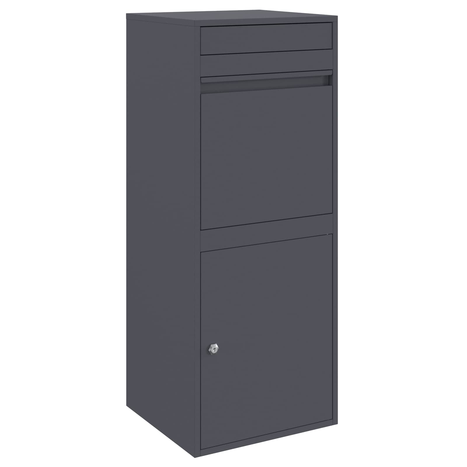Caixa de entrega de encomendas Antracite 41 x 38 x 103 cm Aço