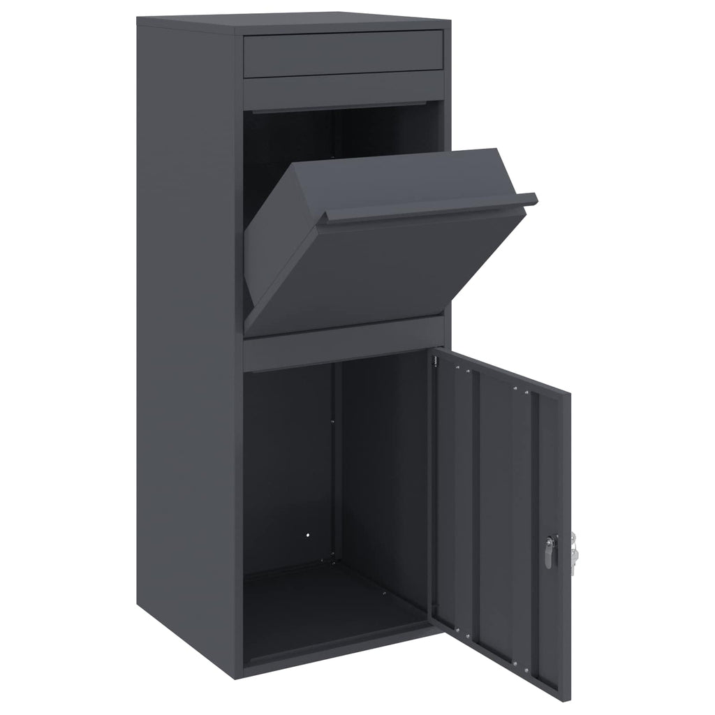 Caixa de entrega de encomendas Antracite 41 x 38 x 103 cm Aço